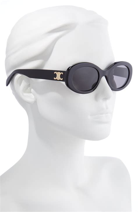 triomphe 52mm oval sunglasses